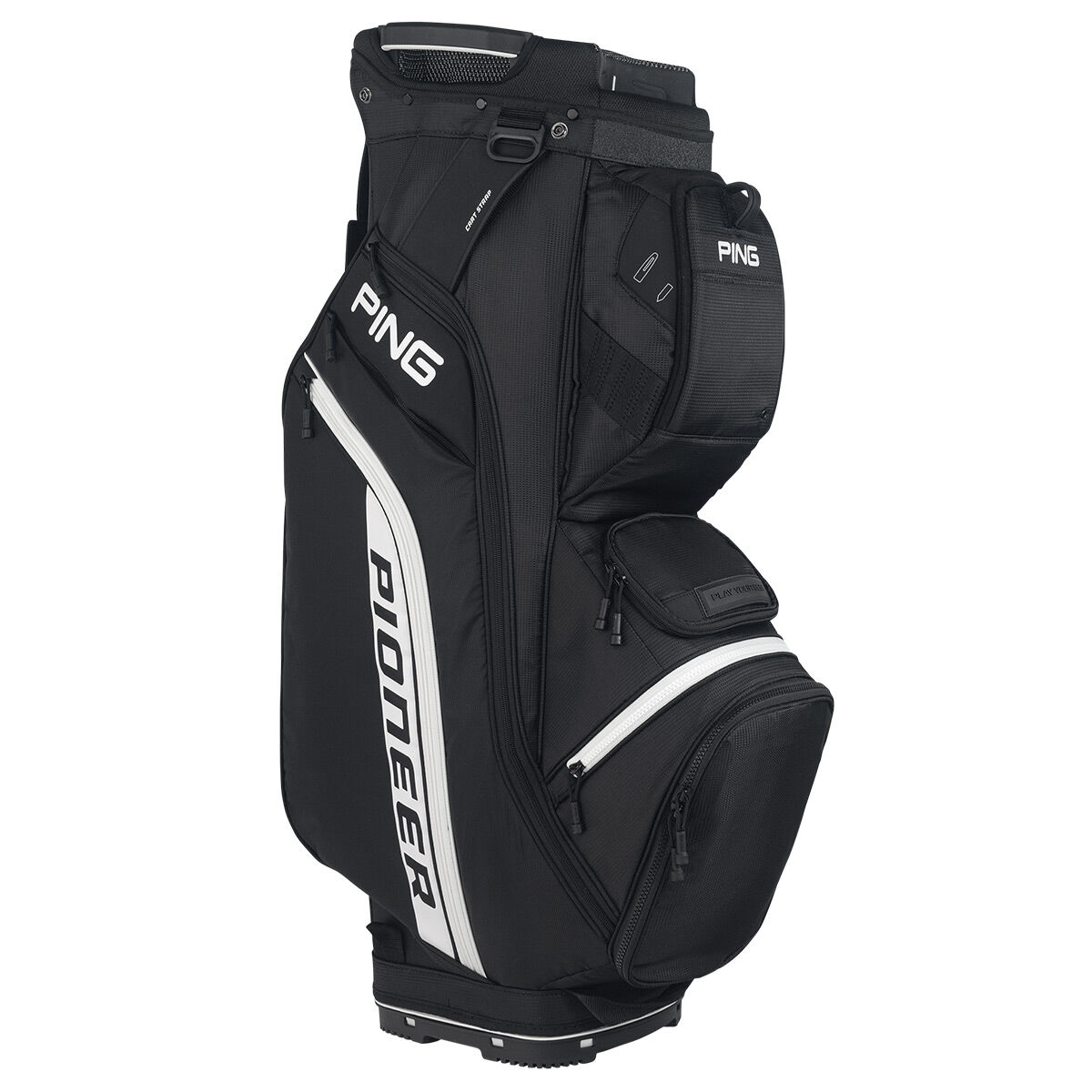 Ping Black and White Lightweight Pioneer 214 Golf Cart Bag 2022