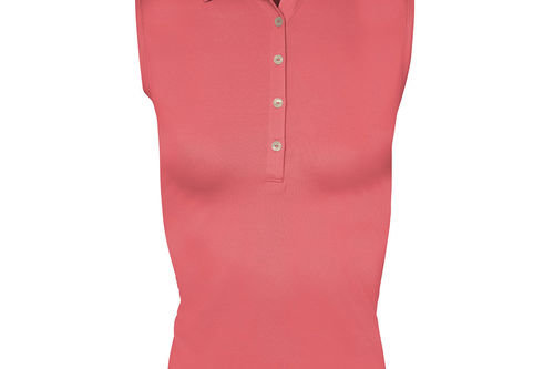 Greg Norman Freedom Pique Sleeveless Womens Golf Polo Shirt - Image 1