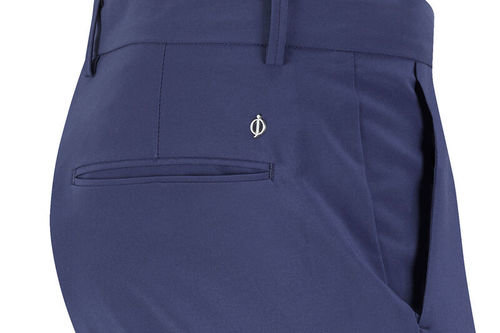 Oscar Jacobson Mens Navy Blue Lightweight Davenport Regular Fit Golf Trousers - Image 2