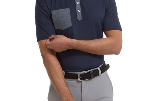 FootJoy Pocket Lisle Golf Polo Shirt - Image 4