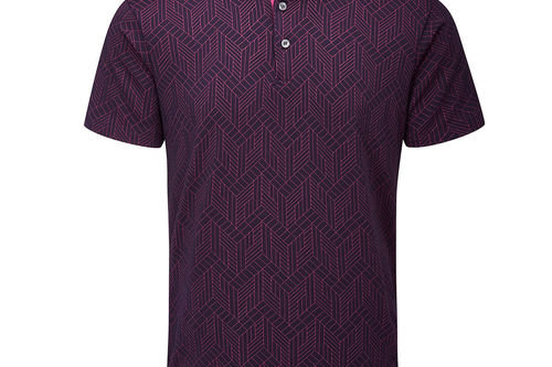 PING Cubic Jacquard Golf Polo Shirt - Image 1