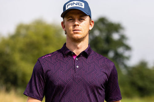PING Cubic Jacquard Golf Polo Shirt - Image 3