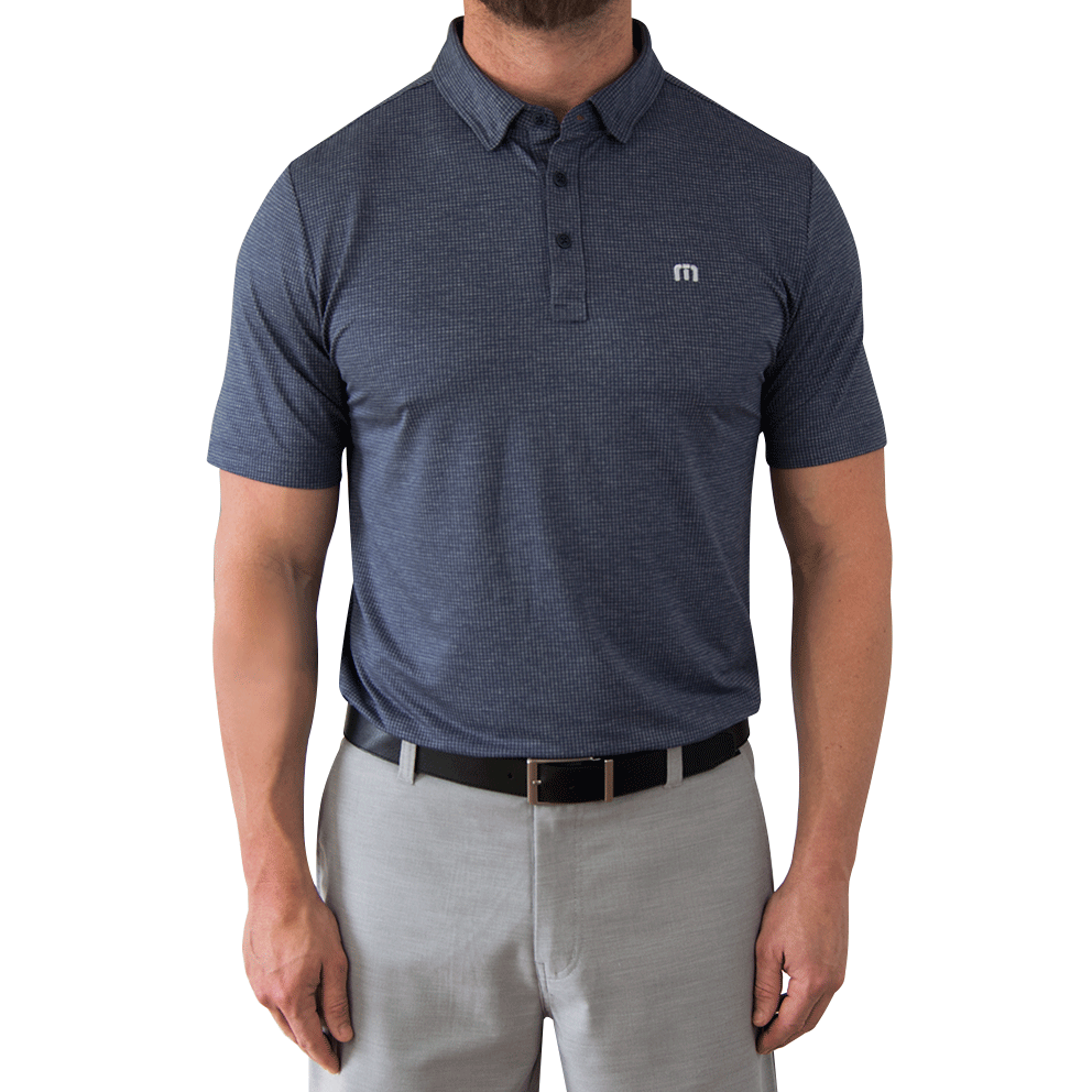 Travis Mathew Zim Golf Shirt Vintage Indigo just 59.95, save 30.00!