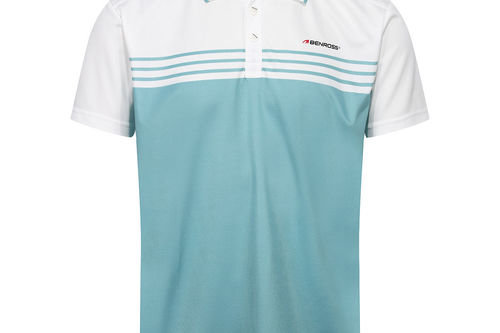 Benross Colour Block Stripe Golf Polo Shirt - Image 1