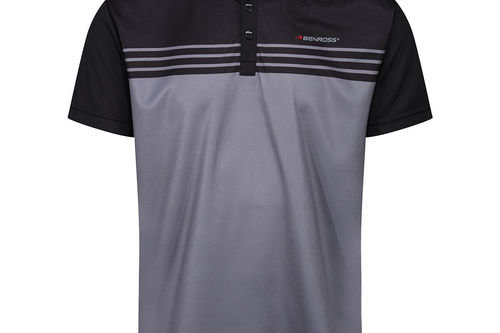 Benross Colour Block Stripe Golf Polo Shirt - Image 1