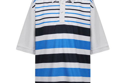 Benross Colour Block Stripe Junior Golf Polo Shirt - Image 1