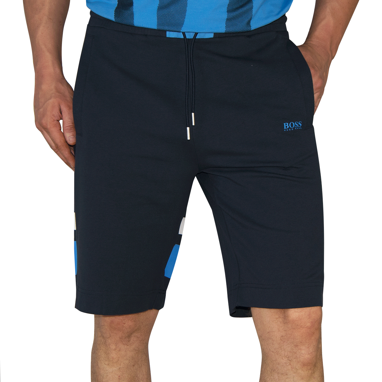 Hugo Boss Green Headlo Shorts Navy just 99.00, save 70.00!