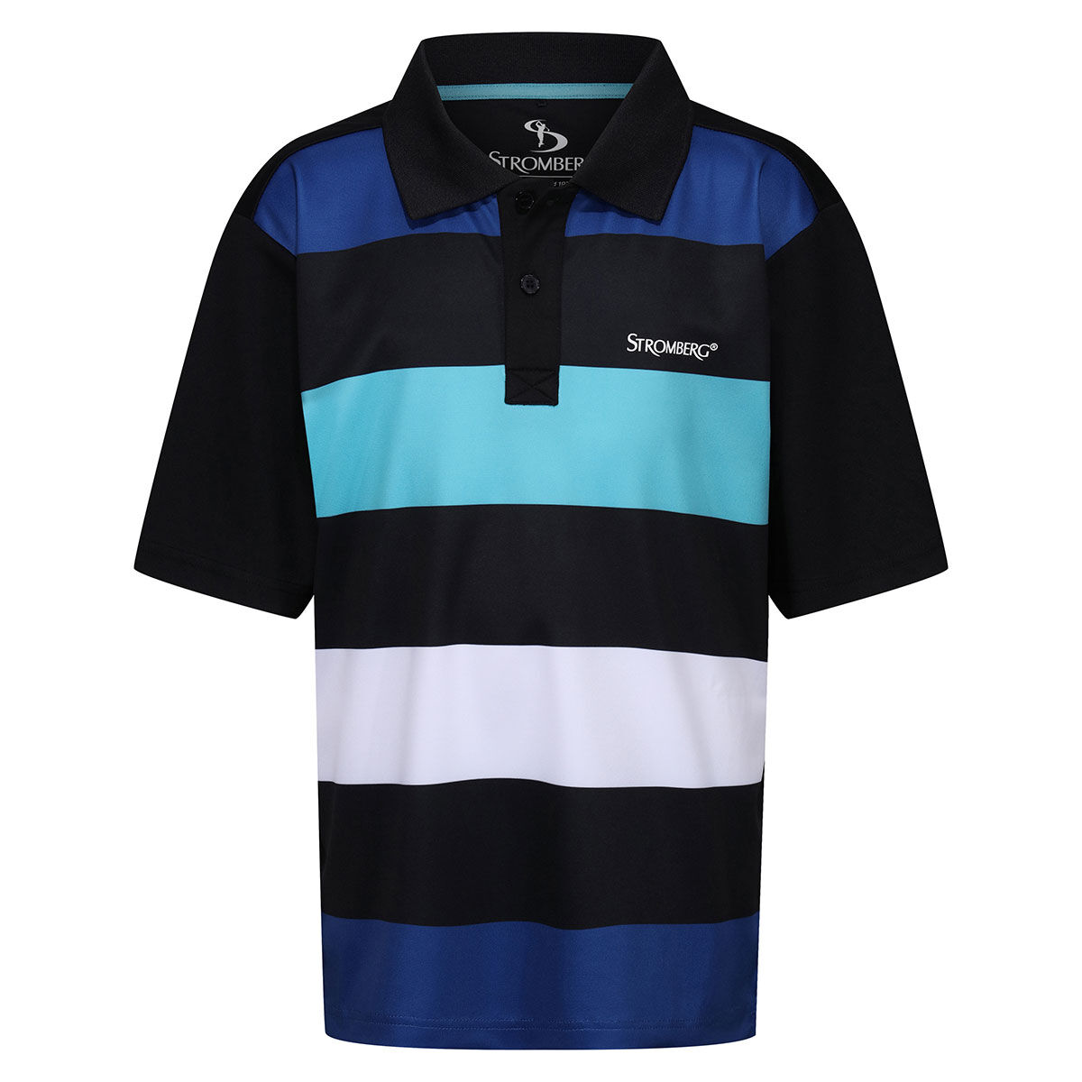Stromberg Junior Beat Stripe Stretch Golf Polo Shirt just £9.99