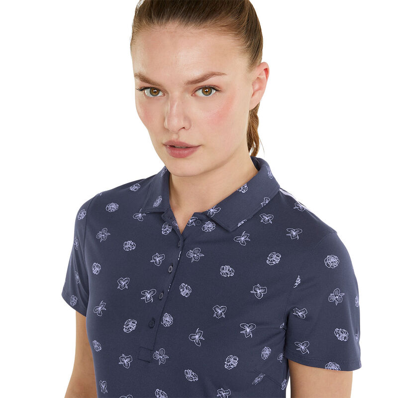 PUMA Golf Navy Blue and White Comfortable Floral Women's Cloudspun
