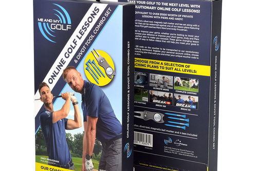 Me and My Golf Grey Blue Lesson Gift Golf Pack - Image 1