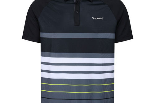 Stromberg Men's Stripe Golf Polo Shirt - Image 1