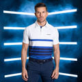 Stromberg Men's Stripe Golf Polo Shirt - Image 2