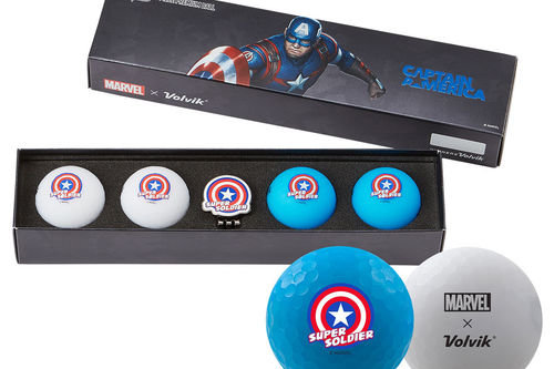 Volvik Marvel 4 Golf Ball Pack & Marker - Image 1