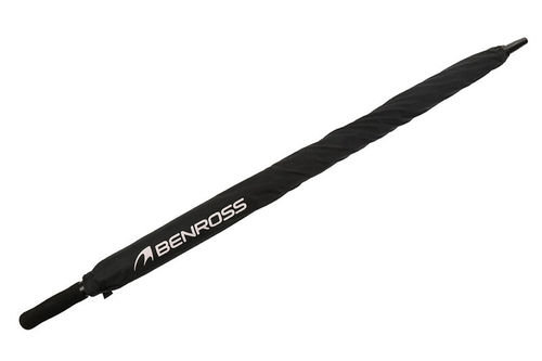 Benross Black And Red Lightweight Plain Double Canopy Golf Umbrella - Image 4