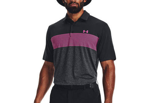 Under Armour Men's Playoff 3.0 Low Round Stripe Golf Polo Shirt - Image 1