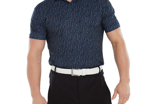 FootJoy Men's Glass Print Golf Polo Shirt - Image 1