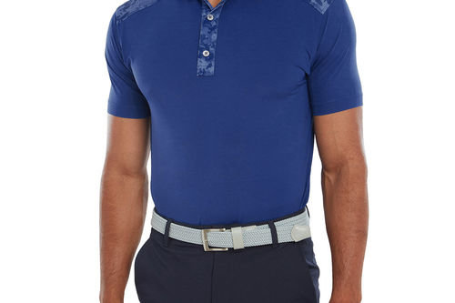 FootJoy Men's Cloud Camo Trim Golf Polo Shirt - Image 1