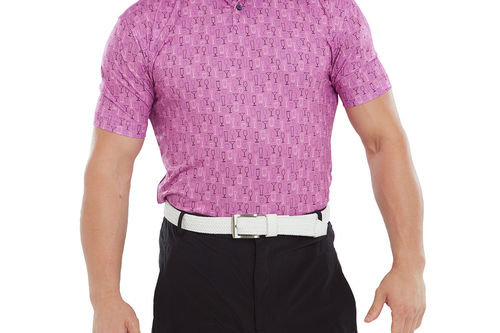 FootJoy Men's Glass Print Golf Polo Shirt - Image 1