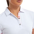 FootJoy Womens Watercolour Trim Pique Golf Polo Shirt - Image 3