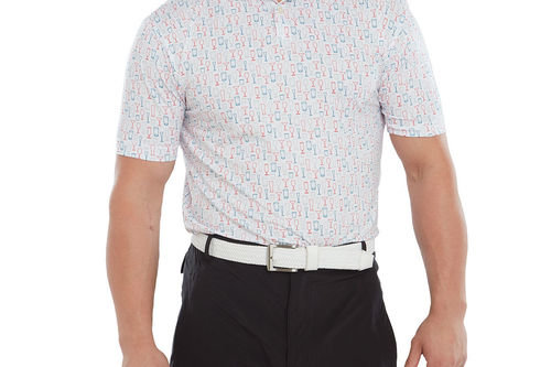 FootJoy Men's Glass Print Golf Polo Shirt - Image 1