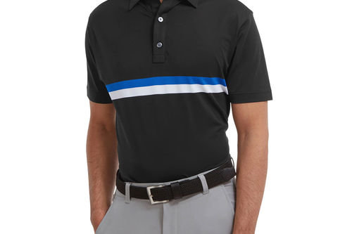 FootJoy Men's Double Chest Band Golf Polo Shirt - Image 1