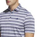 adidas Men's Two-Colour Striped Golf Polo Shirt - Image 3