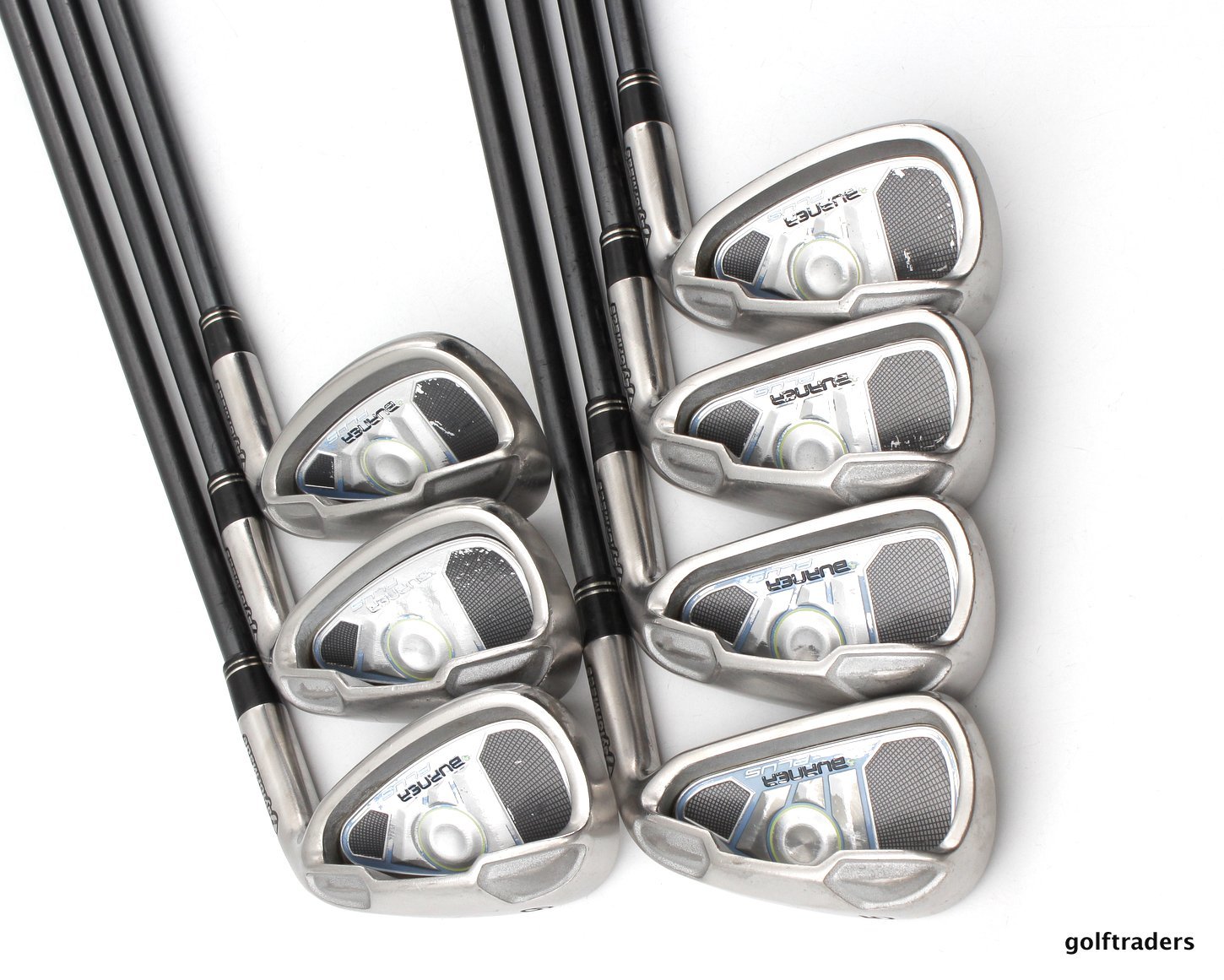 TAYLORMADE BURNER PLUS LADIES IRONS 5PW, SW GRAPHITE LADIES FLEX +0.75