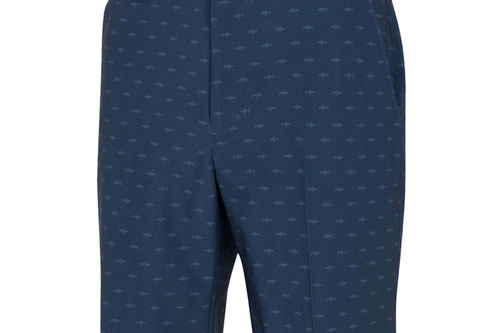 Greg Norman Men's Microlux Hybrid Shark Print Golf Shorts - Image 1