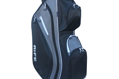 Rife Mens Black and Silver RF LITE Golf Cart Bag - Image 2
