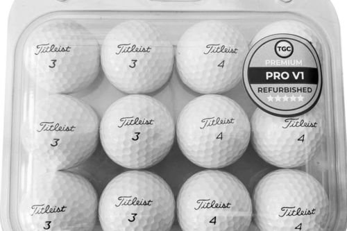 The Golf Company White Refurbished ProV1 12 Ball Pack | American Golf - Image 1