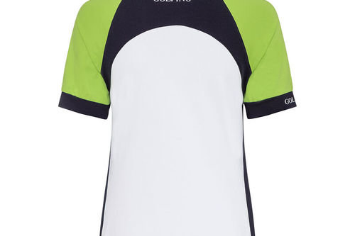 GOLFINO Womens Shoulder Block Golf Polo Shirt - Image 2