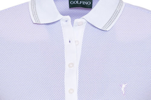 GOLFINO Womens Mercedes Cap Golf Polo Shirt - Image 3