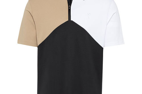 GOLFINO Men's Shoulder Logo Golf Polo Shirt - Image 1