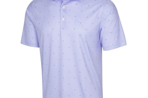 Greg Norman Men's ML75 Microlux Jacks Print Golf Polo Shirt - Image 1