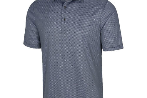 Greg Norman Men's ML75 Microlux Jacks Print Golf Polo Shirt - Image 1
