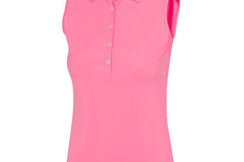 Greg Norman Womens Freedom Pique Sleeveless Golf Polo Shirt - Image 1