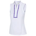 Greg Norman Womens Mira Sleeveless Golf Polo Shirt - Image 1