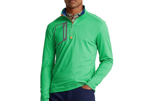 Ralph Lauren Men's RLX Jersey Luxury Quarter Zip Golf Mid Layer - Image 1