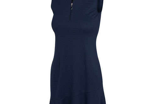 Greg Norman Womens Crossover Flounce Sleeveless Zip Golf Dress - Image 1