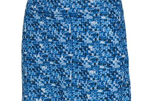 Greg Norman Womens Tile Print Pull-On Golf Skort - Image 1