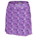 Greg Norman Womens Tile Print Pull-On Golf Skort - Image 1