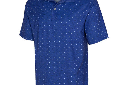 Greg Norman Men's Lab Shark Tooth Golf Polo Shirt - Image 1