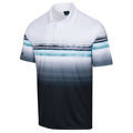 Greg Norman Men's Tidal Stripe ML75 Golf Polo Shirt - Image 1