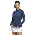 adidas Golf Navy Blue Long Sleeve Crew Golf Polo Shirt - Image 1