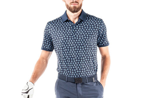 Galvin Green Men's Navy Blue Murphy Golf Polo Shirt - Image 1