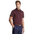 Ralph Lauren Ruby Lightweight Striped Custom Slim Fit Performance Golf Polo Shirt - Image 1
