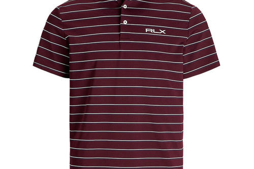 Ralph Lauren Ruby Lightweight Striped Custom Slim Fit Performance Golf Polo Shirt - Image 4