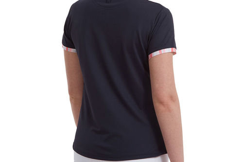FootJoy Womens Watercolour Trim Pique Golf Polo Shirt - Image 3
