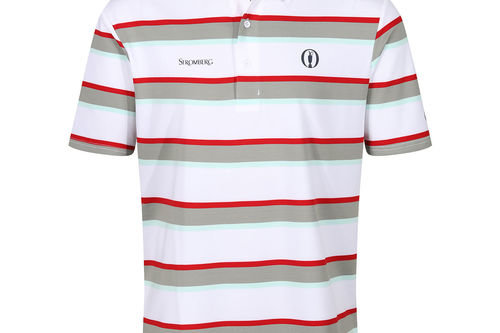 Stromberg Men's The Open Neil Stripe Golf Polo Shirt - Image 1