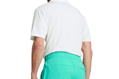 PUMA Golf x Palm Tree Mens White X Crew Golf Polo Shirt - Image 2